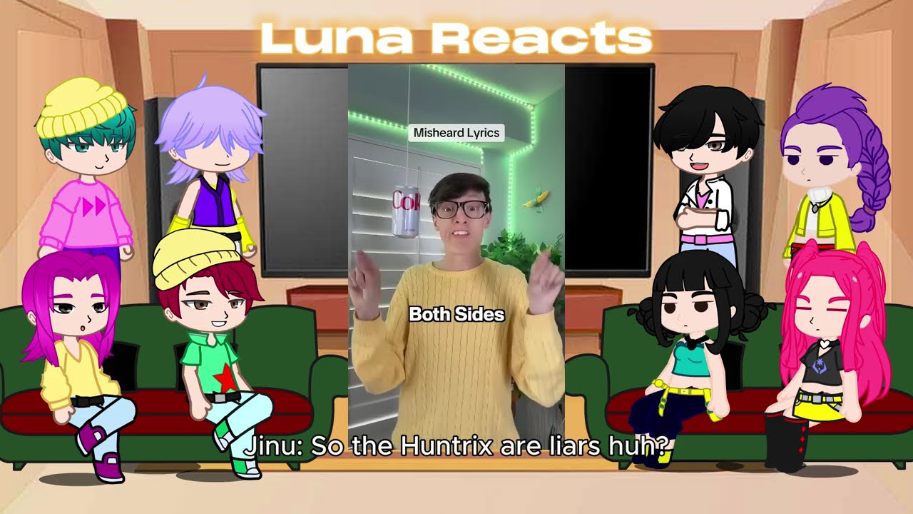 KPop Demon Hunters React To Themselves / TikToks + Memes / Huntrix & Saja Boys / Gacha React