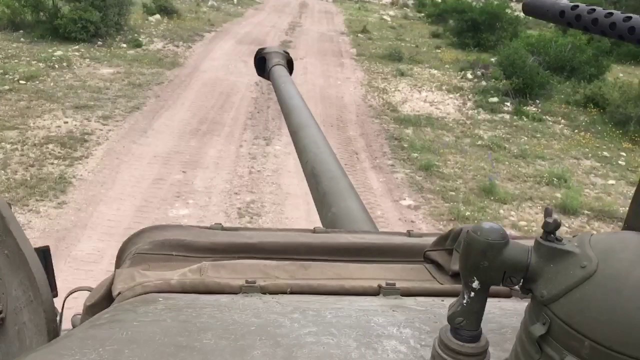 OX Ranch- Al driving Sherman Tank