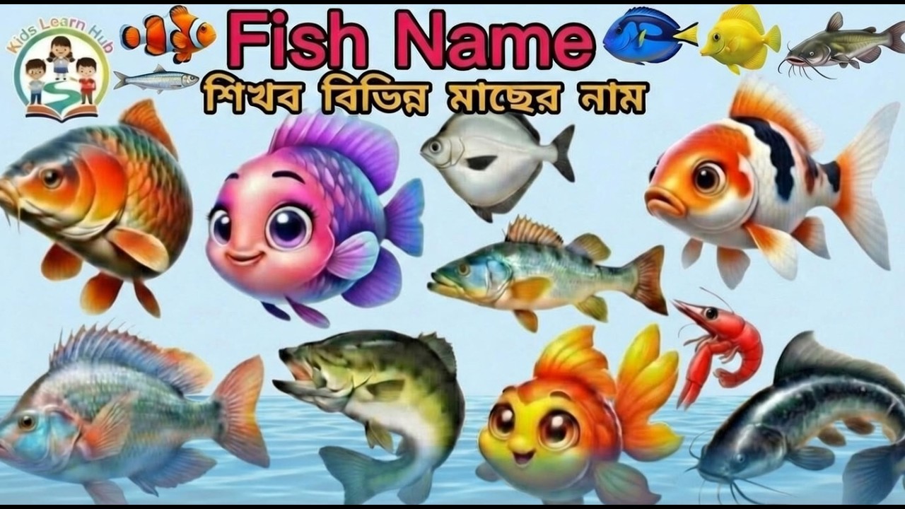 fish eggs name |  fish names pet betta | Fish Names for Kids | Kids Learn Hub