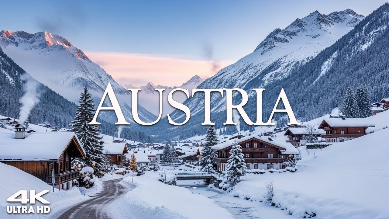 Austria 4K | Winter Wonderland – Cozy Alpine Villages, Majestic Alps & Frozen Lakes