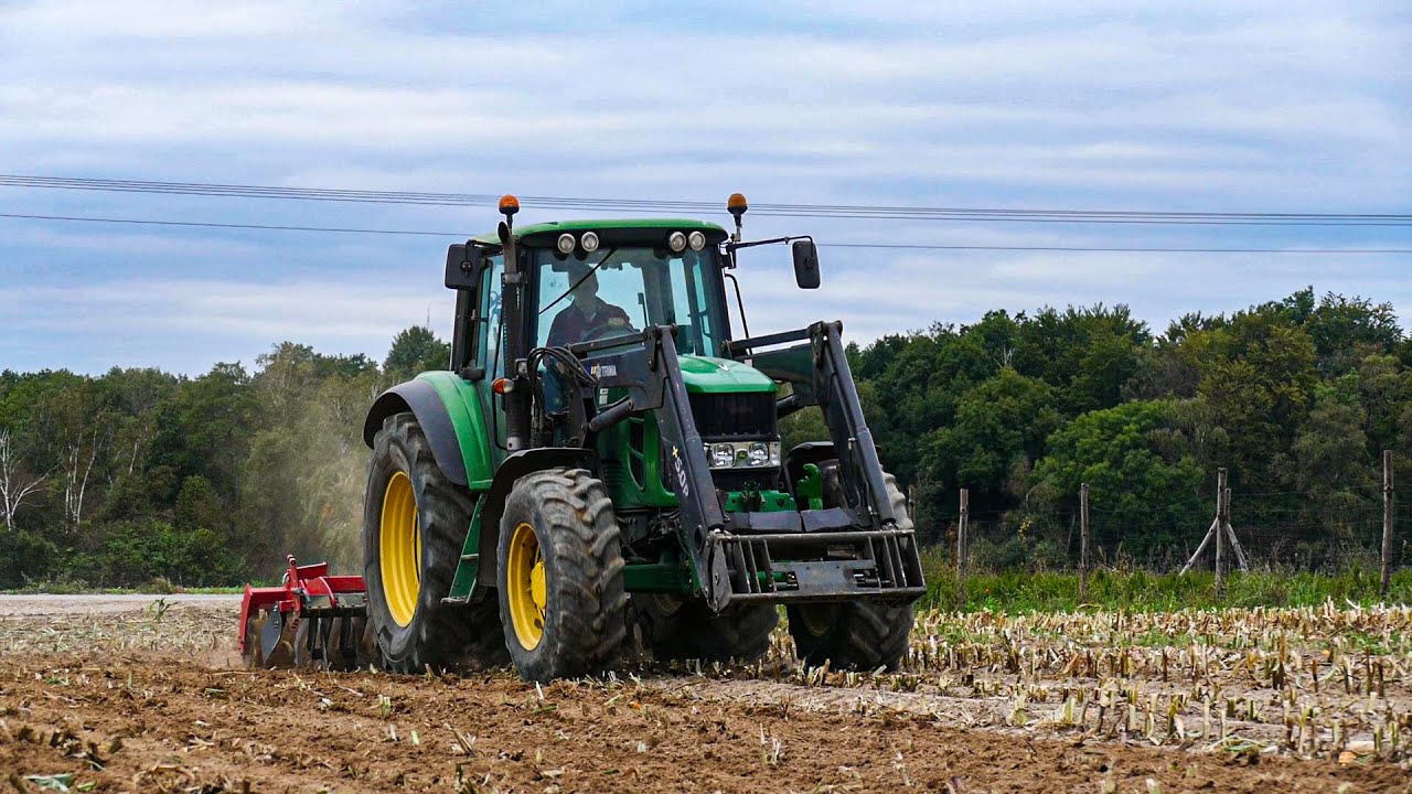 ☆Talerzowanie po Kukurydzy 2021☆15km/h☆John Deere 6930 Premium☆Dexwal