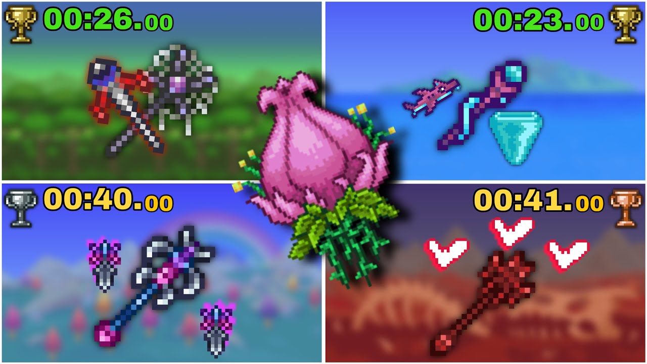 Top 5 best Minions against Plantera in Terraria 1.4.5 | Speedkill & No-Hit with Summoner