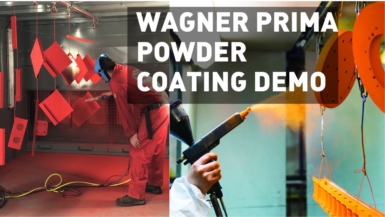 Wagner Powder Coating Machine With Gun Demonstration
