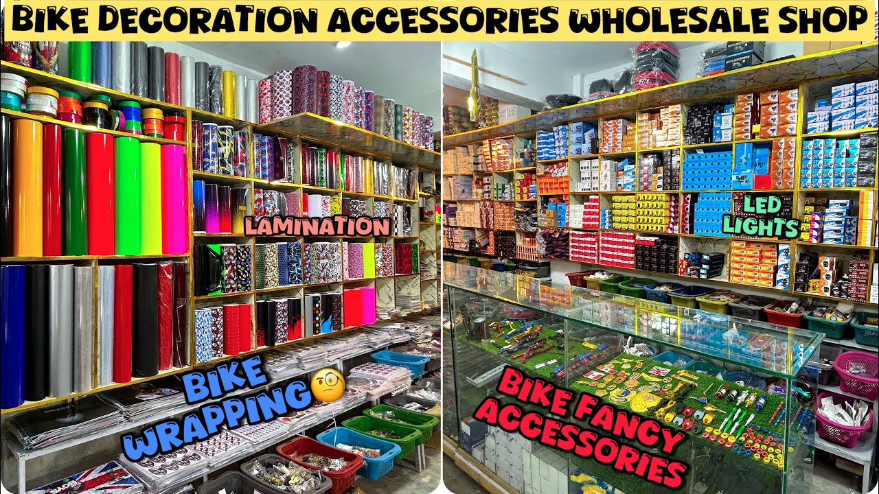 Motorcycle Decoration Accessories Wholesale Shop😎🔥|| Bike Wrapping & Lamination😱|| Pak Moto