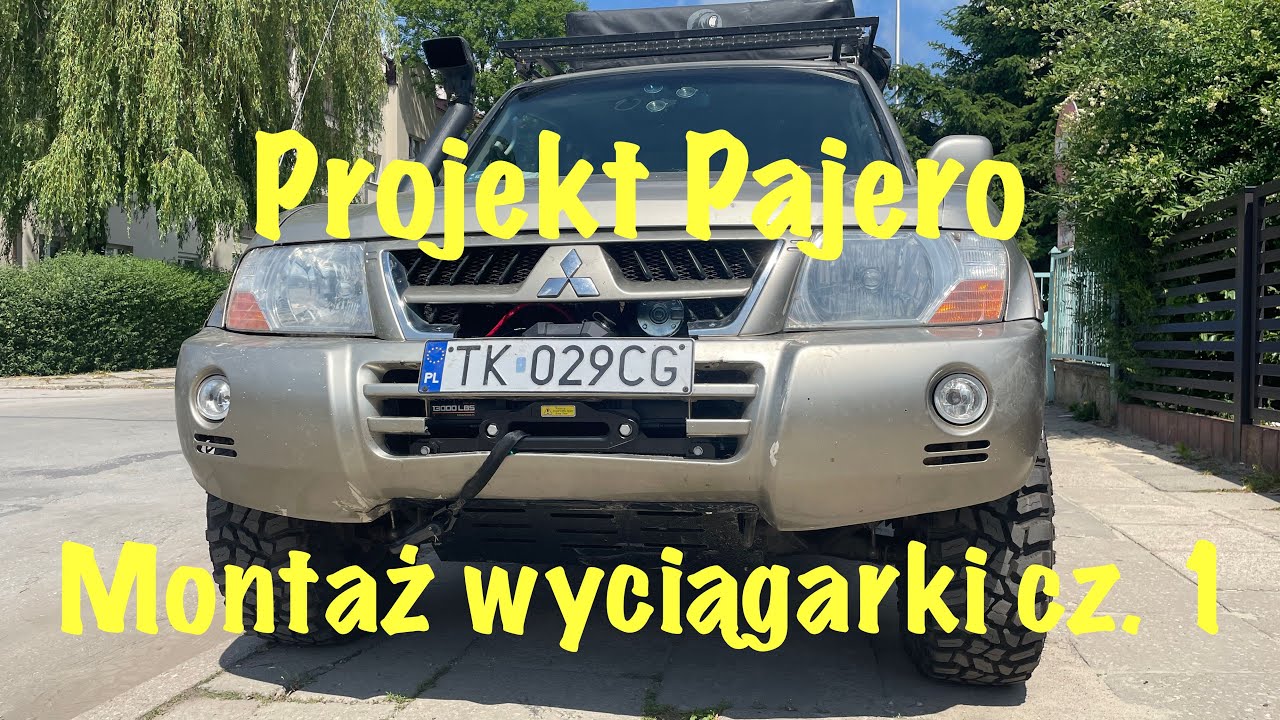Projekt Pajero: montaż wyciągarki cz.1