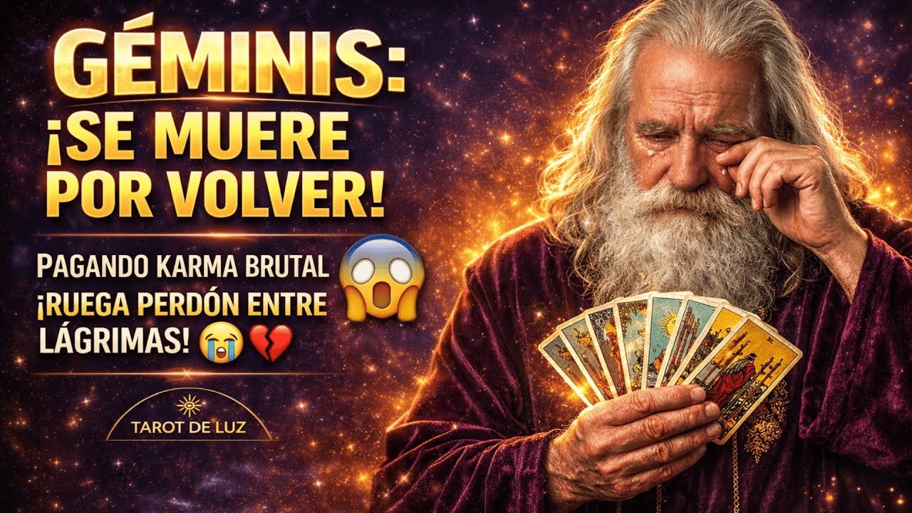 ♊ GÉMINIS ¡SE MUERE POR VOLVER! 😱 ESTÁ PAGANDO UN KARMA BRUTAL ⚖️ Y TE PIDE PERDÓN LLORANDO 😭💔