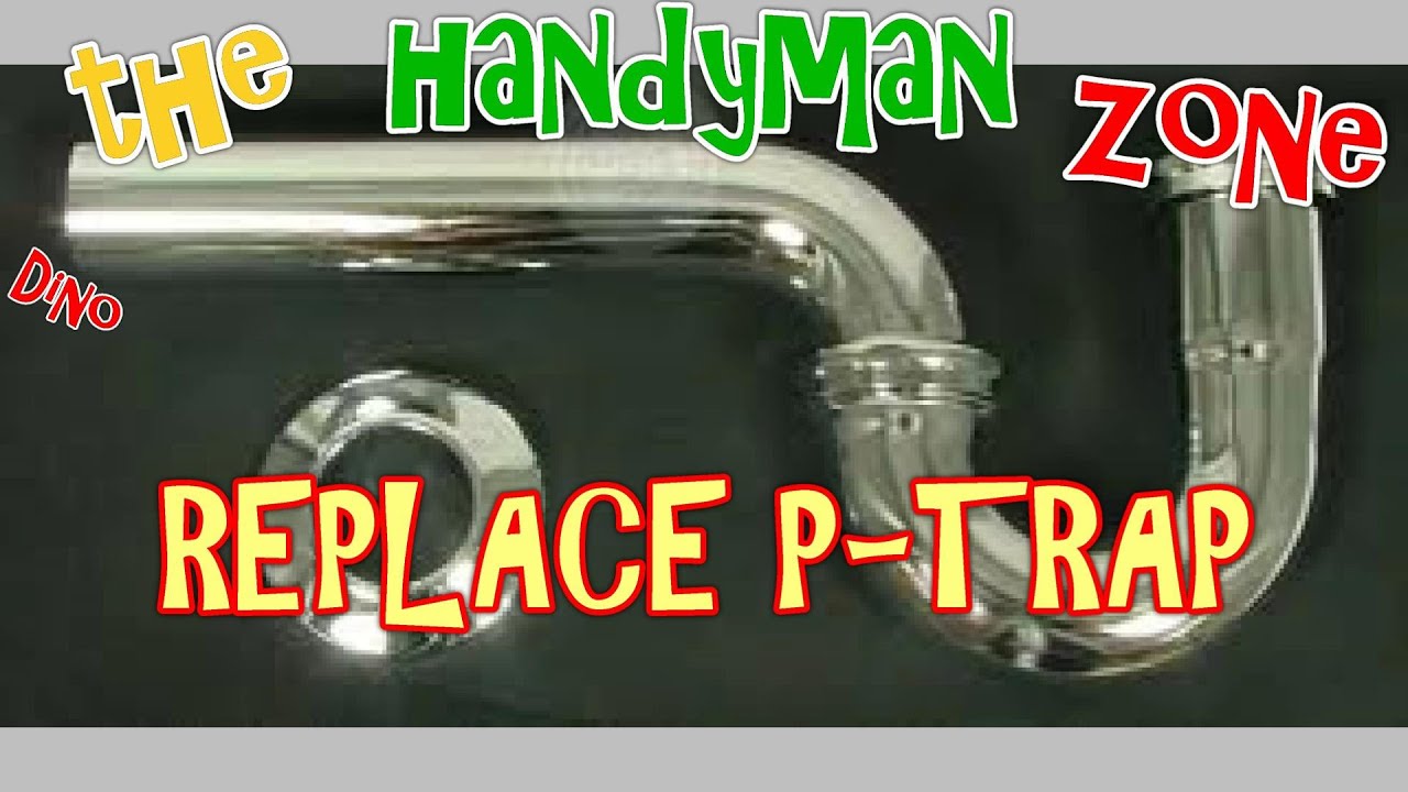 replace leaky bathroom sink drain pipe,  p-trap kit