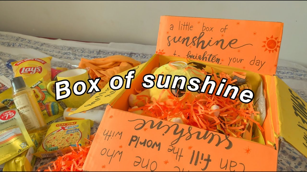 Making my bestfriend a BOX OF SUNSHINE 🌼☀️