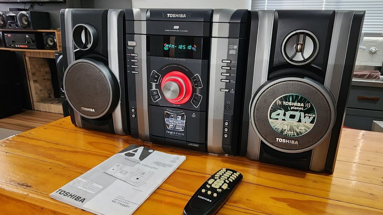 MINI SYSTEM TOSHIBA MS7704MP3 LINHA PLANET