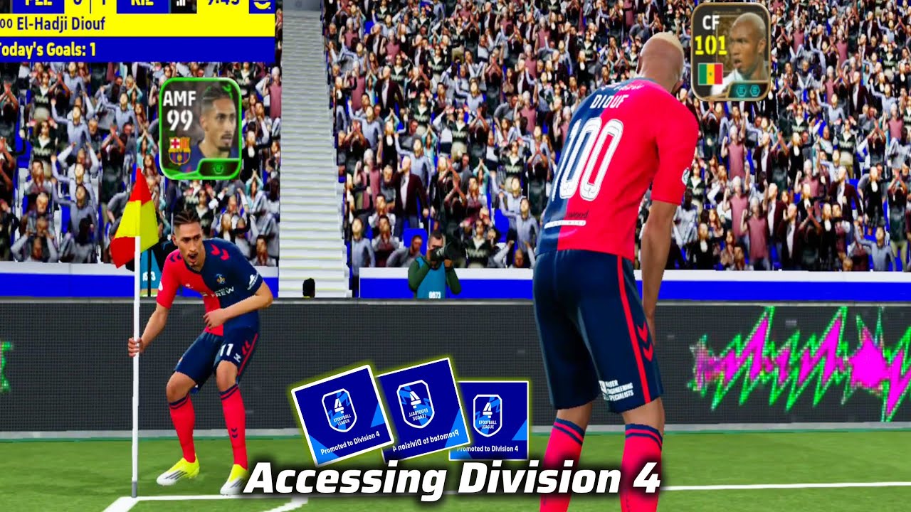 Accessing Division 4 🎁💥 Professional stage - eFootball Mobile 🇪🇬