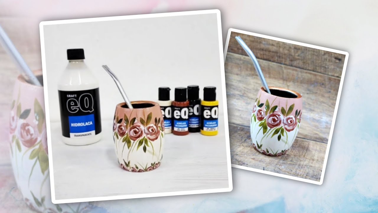 PINTAR Y PROTEGER un MATE DE MADERA con productos EQ | Nina Druetta