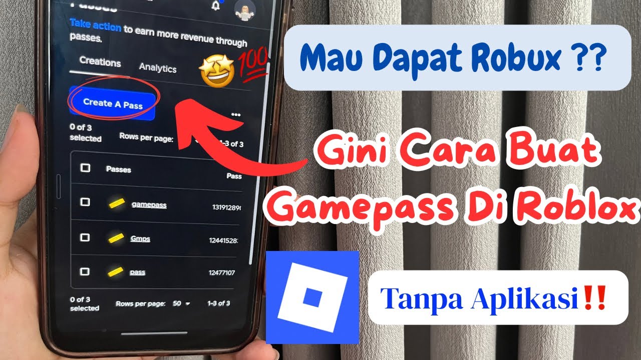 Cara Membuat Gamepass Di Roblox 2026