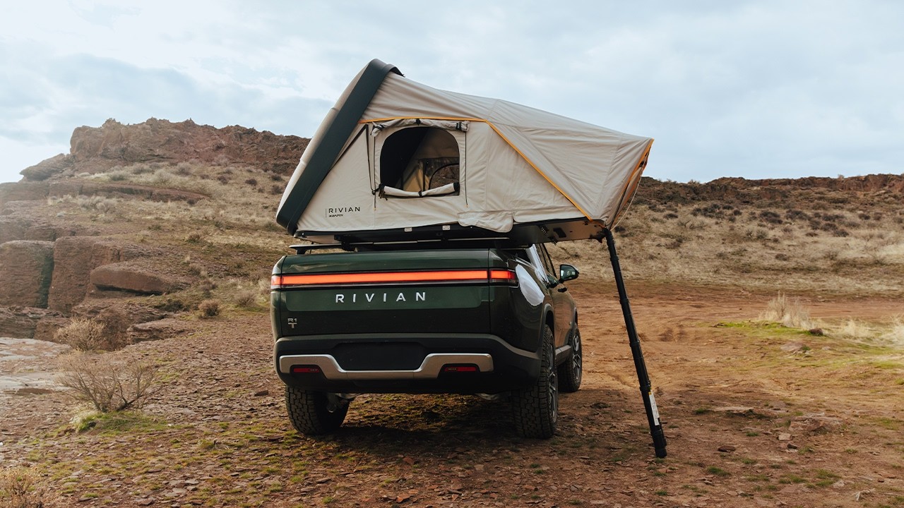 Rivian x iKamper Skycamp Mini: The Ultimate Rooftop Tent for Your R1T & R1S