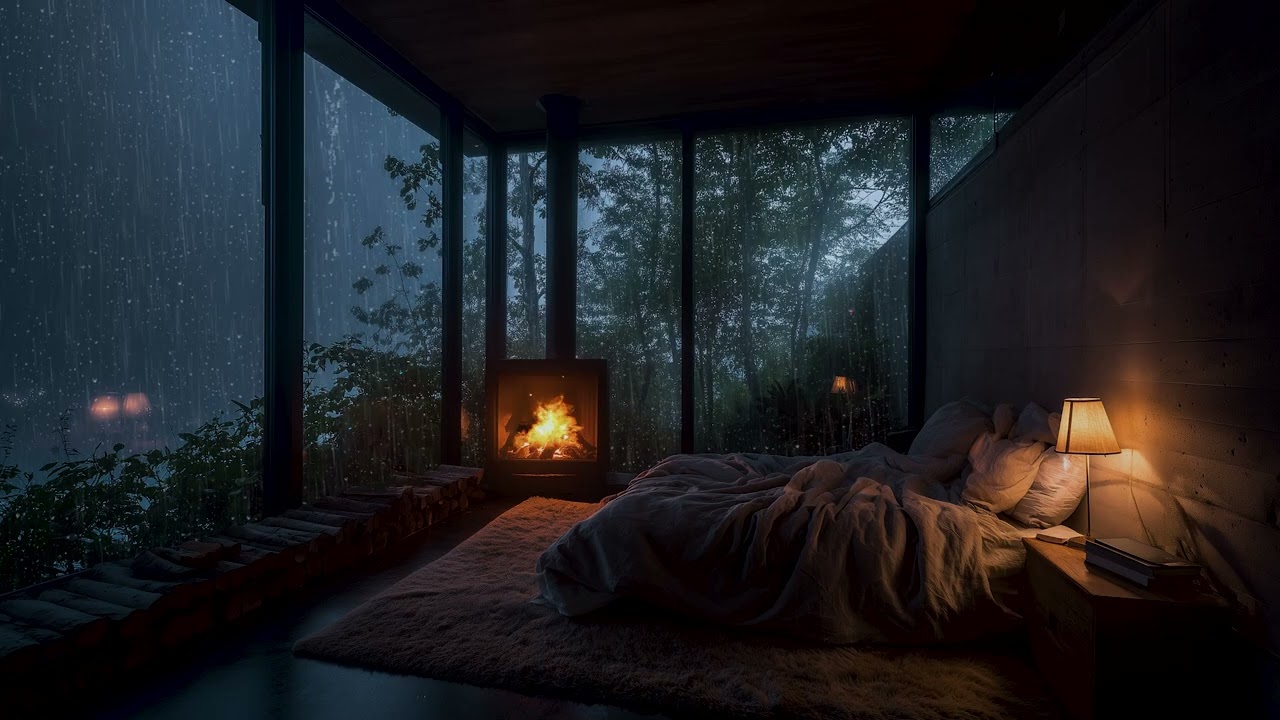 Gentle Forest Rain at Night 🌧| Relaxing Rain Sounds for Deep Sleep Tonight