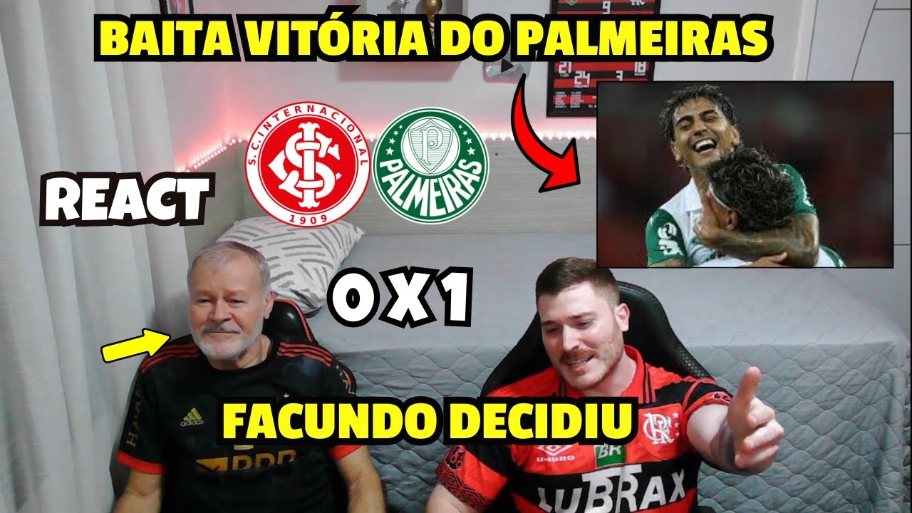 REACT INTERNACIONAL 0 X 1 PALMEIRAS - BAITA VITÓRIA DO PALMEIRAS - BRASILEIRÃO 2025.