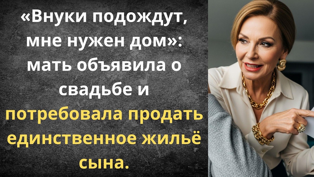 Свекровь пришла делить квартиру сына ради нового мужа | Истории из жизни