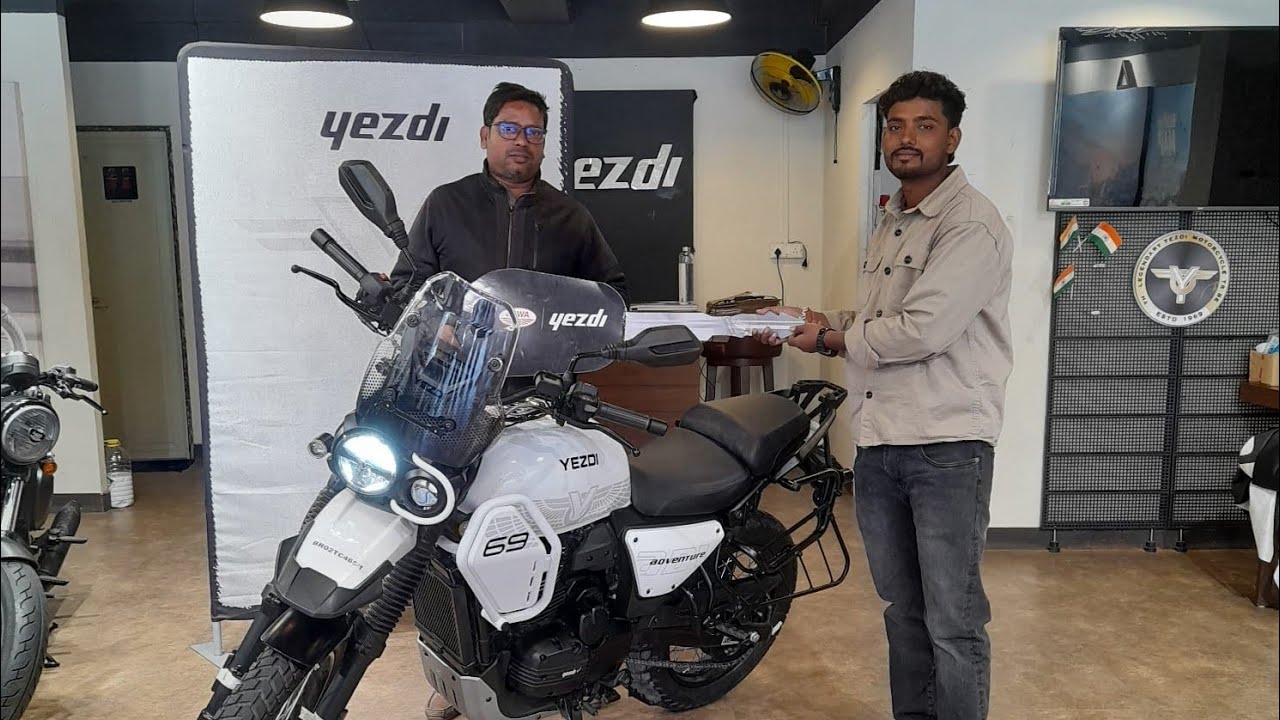 Yezdi Adventure white Delivery On Live From Ramayan Moters,GAYA, Bihar #adventure 