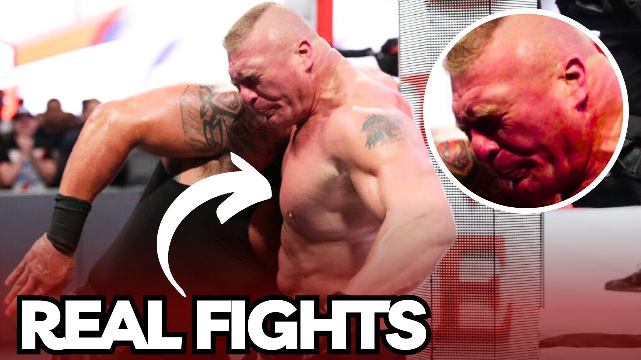 10 WWE and Wrestling Matches that turned into REAL Fights !