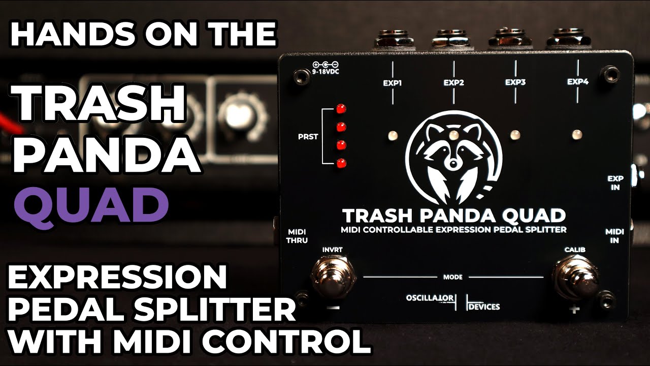 Trash Panda Quad - MIDI Controllable Expression Splitter - Hands-On