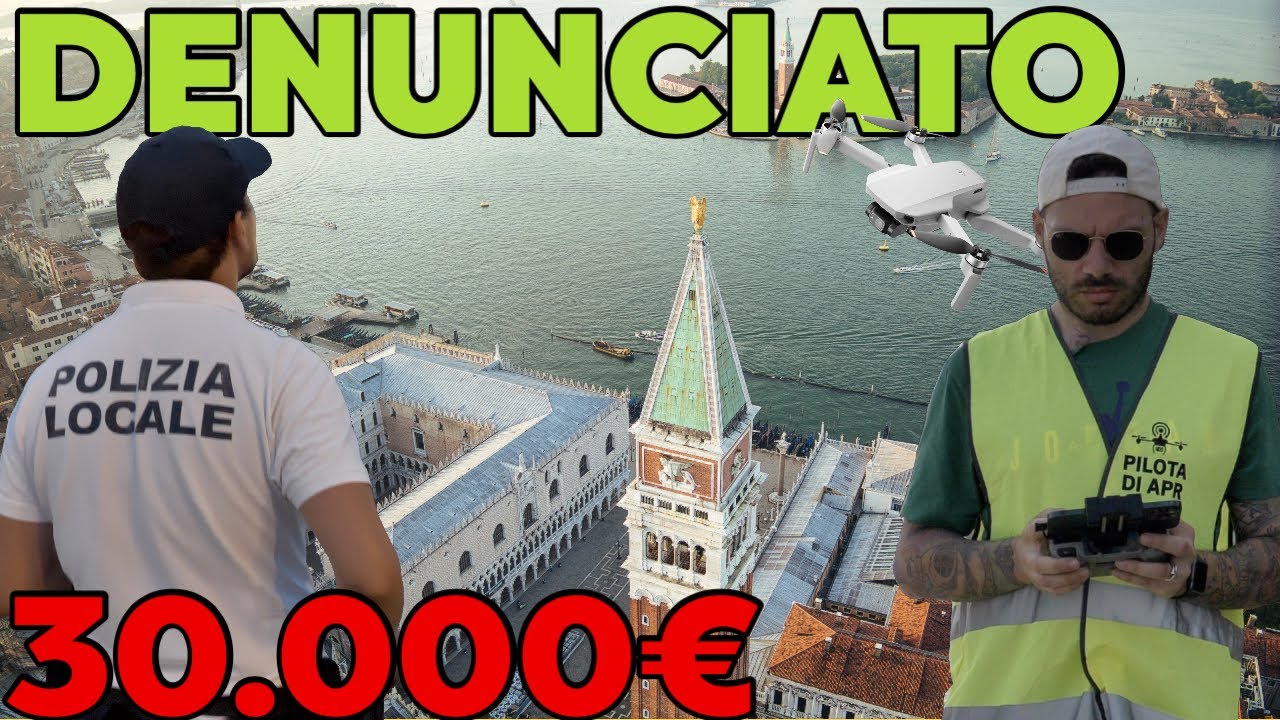 ABBIAMO RISCHIATO L'INCIDENTE CON UN DRONE ILLEGALE A VENEZIA 🤬 MULTATO IN PIAZZA SAN MARCO 30.000€