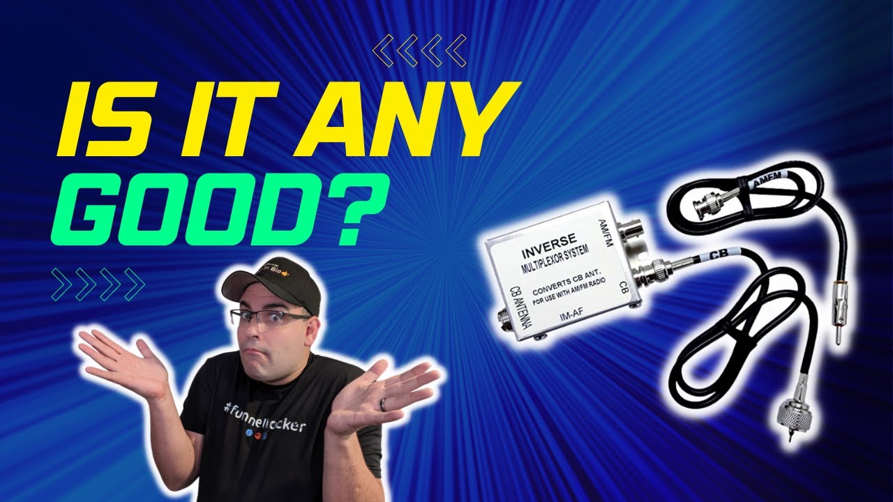 Im-AF Splitter CB AM FM Radio Audio Antenna MultiPlexor - Share Your Antenna With 2 Radios!