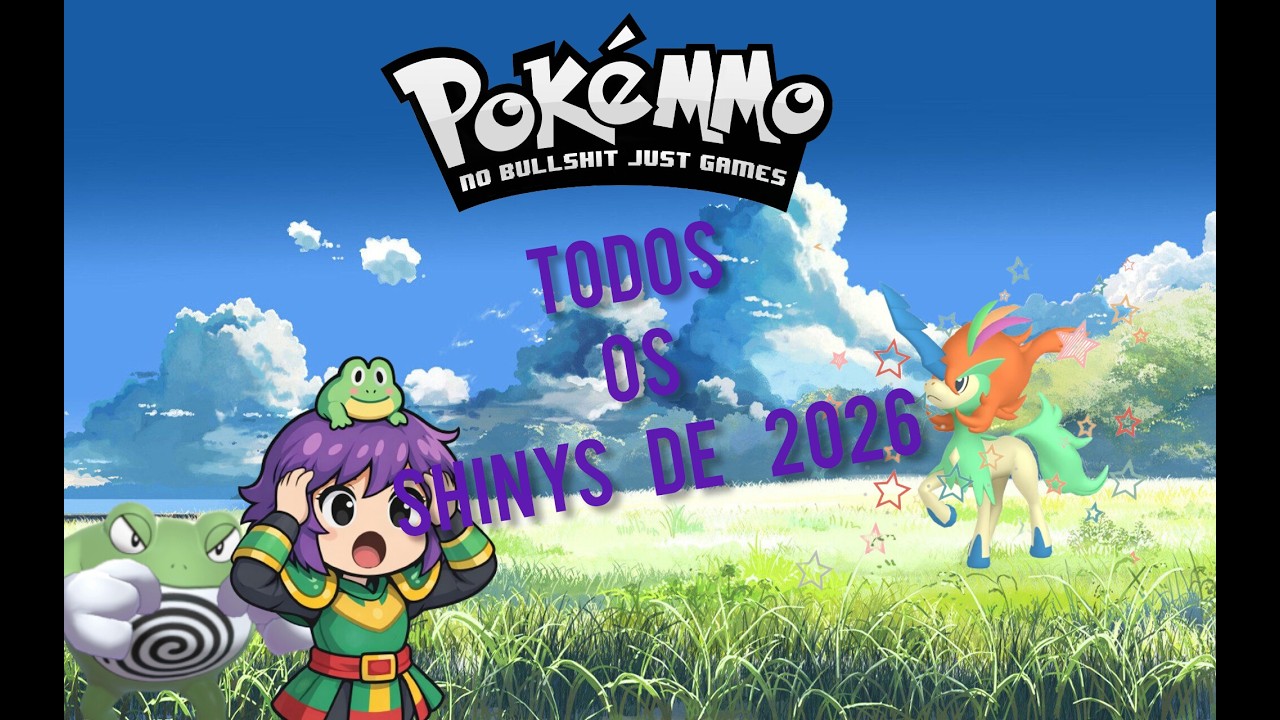 Todos meus Shinys de 2026 no Pokemmo até agora