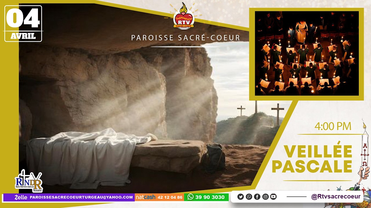 Messe de la veill&eacute;e pascale du Samedi 04 Avril 2026