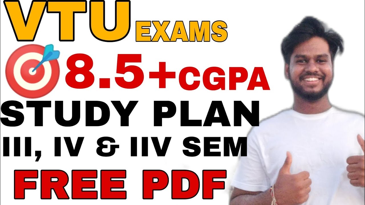 VTU STUDY MATERIAL|HOW TO SCORE 8.5 + CGPA IN VTU|VTU EXAMS 2025|VTU EXAMS 3RD, 5TH AND 7TH SEMISTER