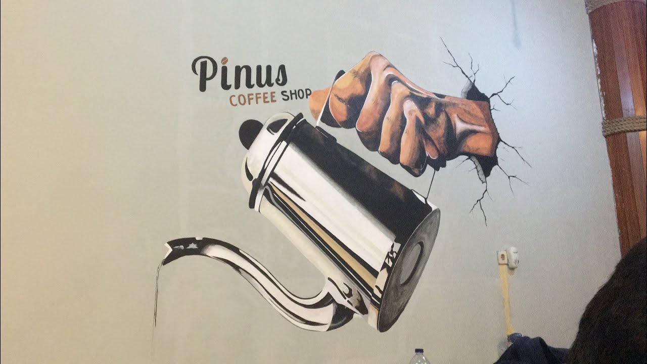 SKILL!!! NGEMural 3D realistic pour coffee!!!