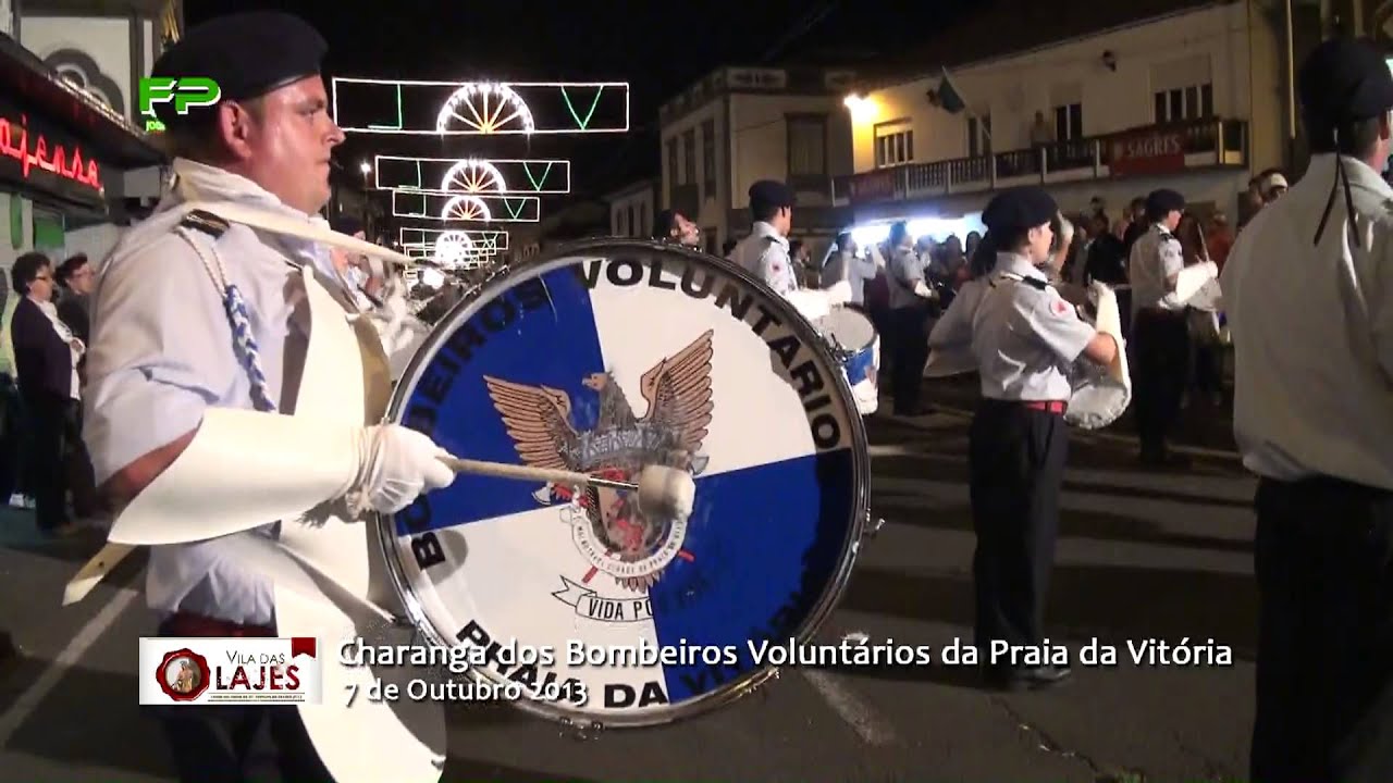Festas das Lajes 2013 - Desfile da Charanga dos Bombeiros Voluntários da Praia da Vitória - 7 de Out
