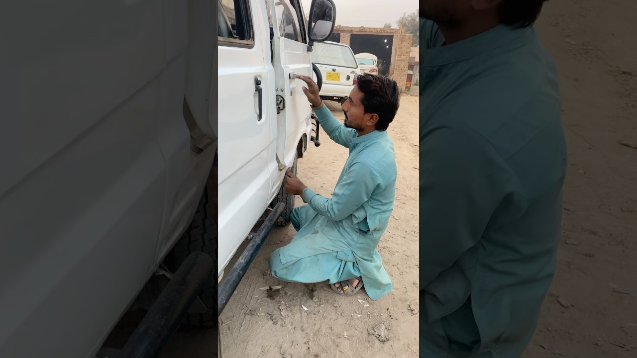Door latch adjustment Suzuki van amazing settings #skill #automobile #machine #on #restoration