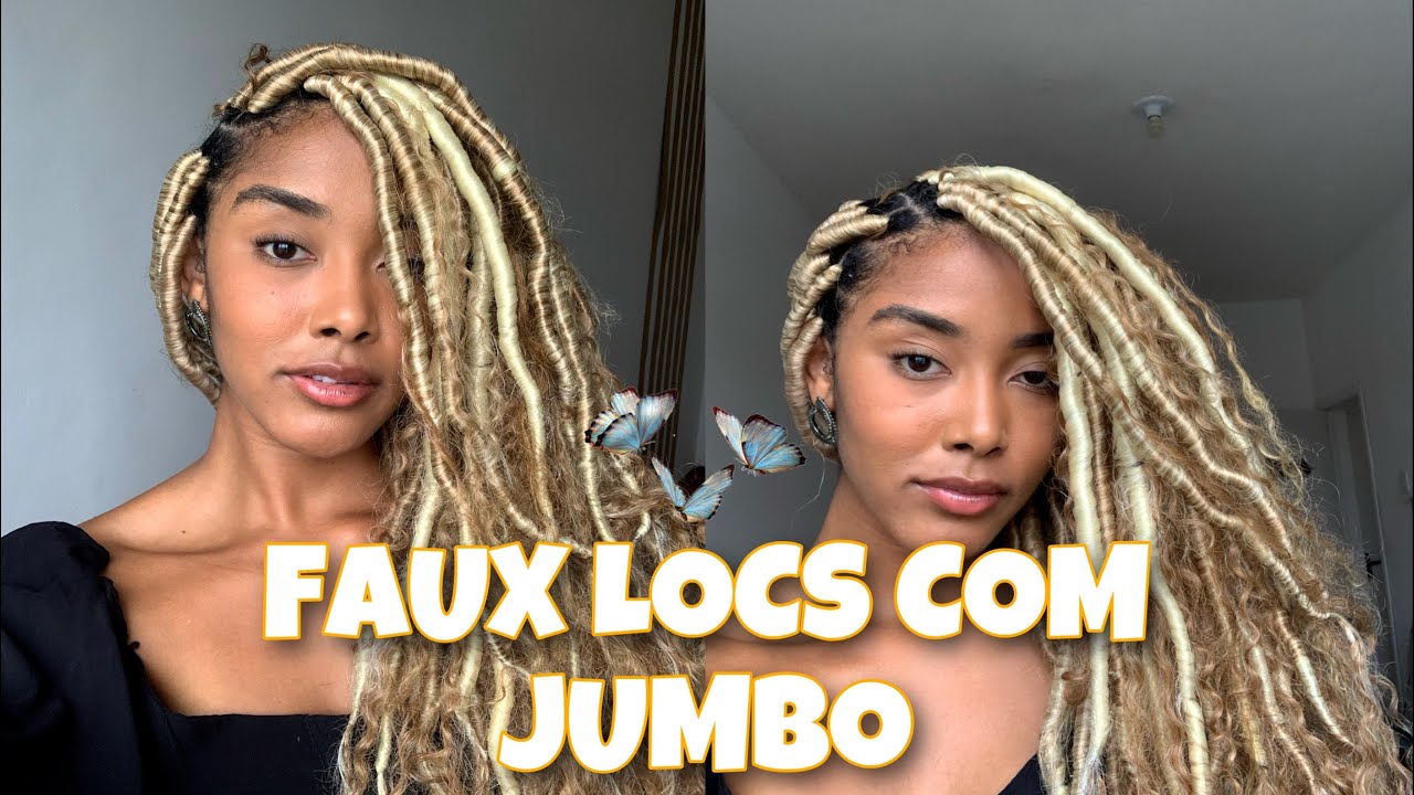 COMO FAZER GODDESS FAUX LOCS COM JUMBO *sozinha*