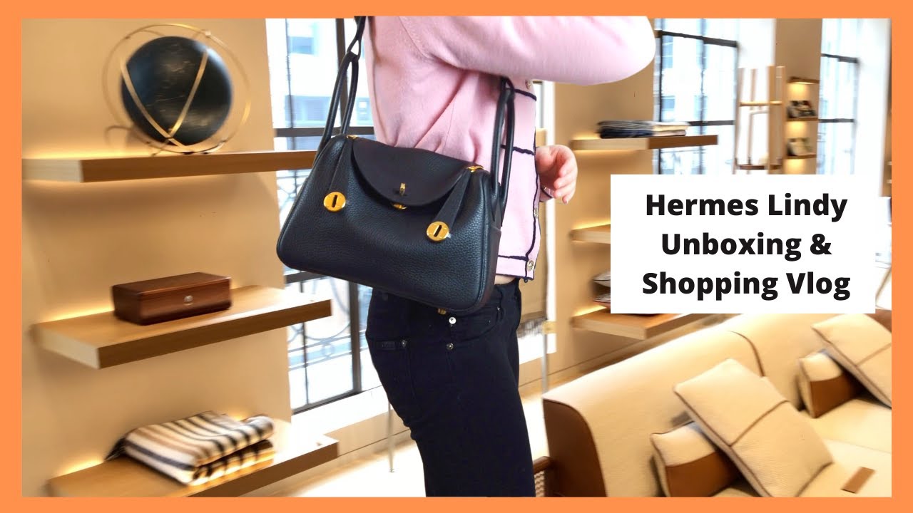 Hermes Lindy Unboxing and Shopping Vlog