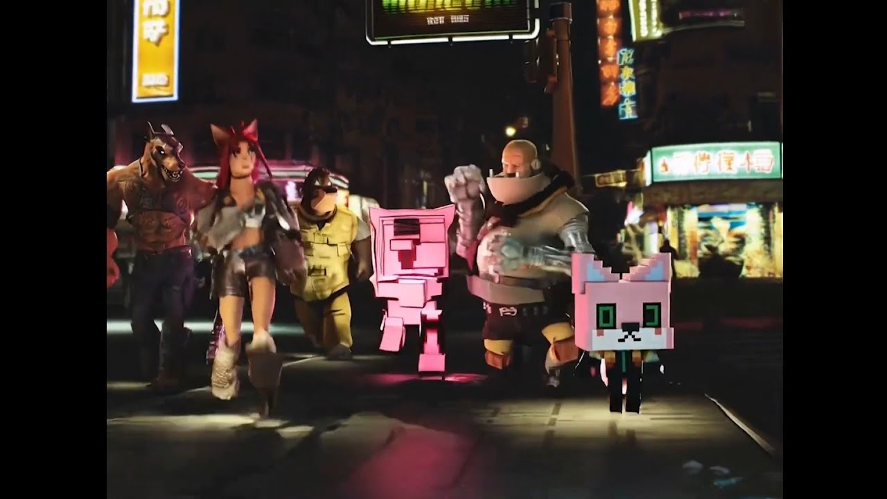 Crazy AI game style characters.