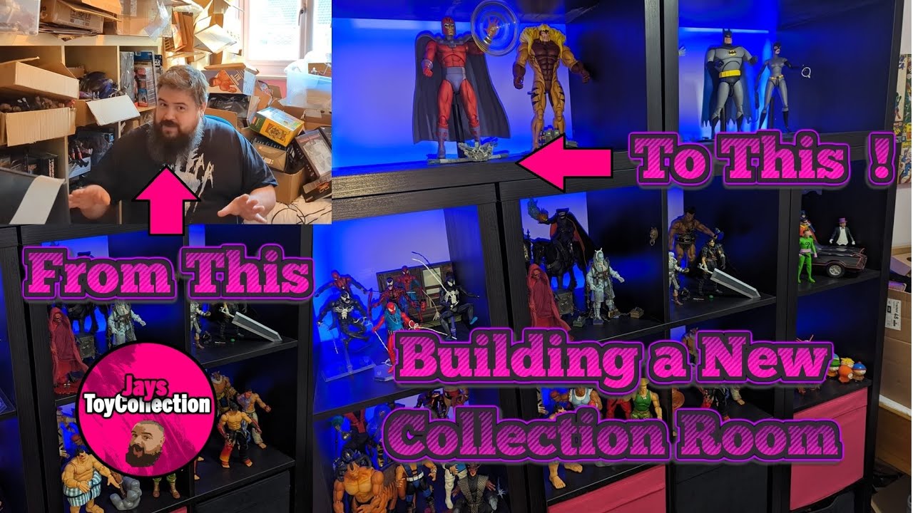 Building My Toy Collection Room Vlog | 2023 Toy Hunt | Marvel Legends & Star Wars Haul Unboxing