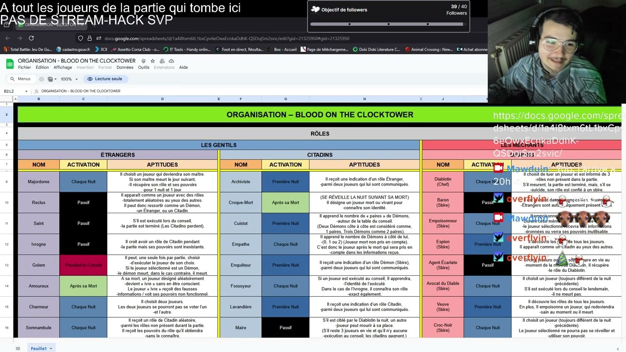 MINECRAFT RP | SOIRÉE JEUX DE RÔLE DU 13/12/25 - BLOOD ON THE CLOCKTOWER