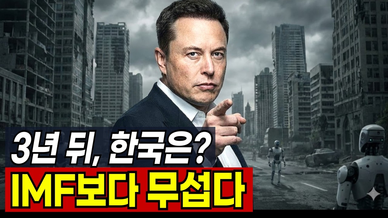 3년 뒤 한국은 이렇게 됩니다. 머스크가 경고한 2029년 한국, IMF를 겪은 30년 금융인의 경고!