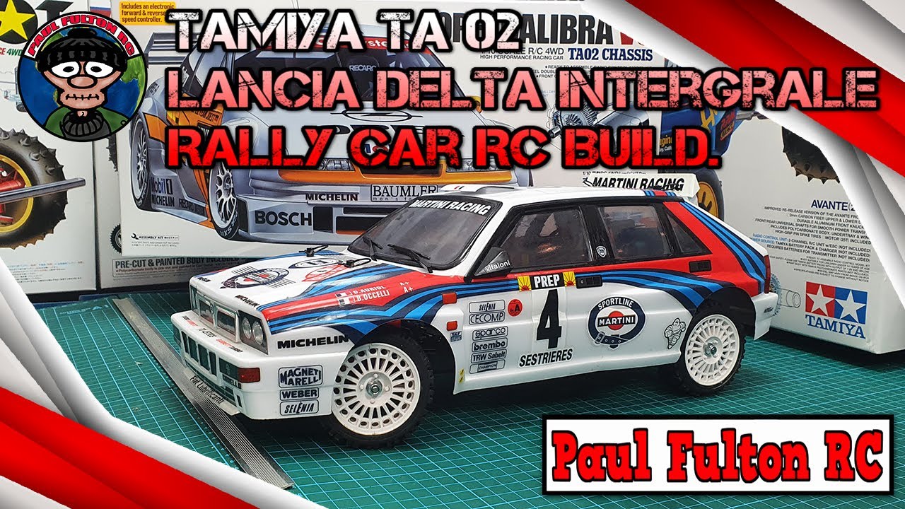 Tamiya TA02 Lancia Delta Intergrale Rally Car RC Build.