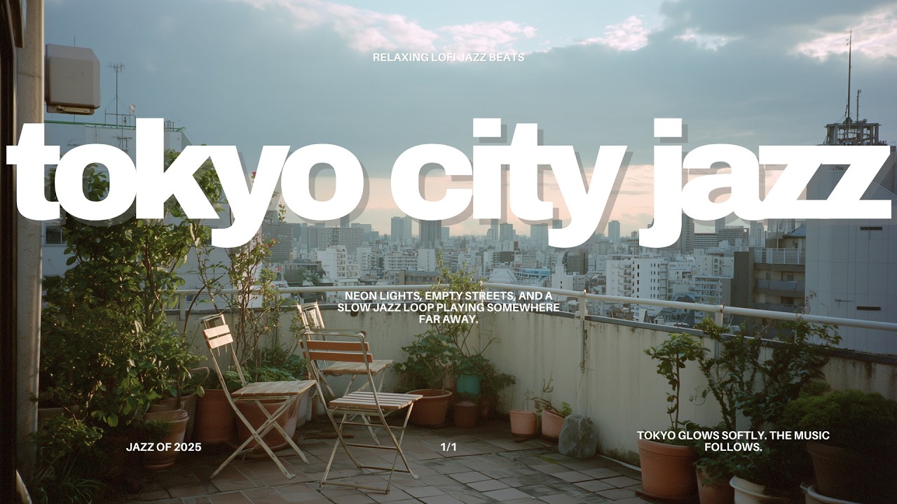 Playlist | tokyo balcony jazz 🌆 | cozy jazz mix playlist for relaxing