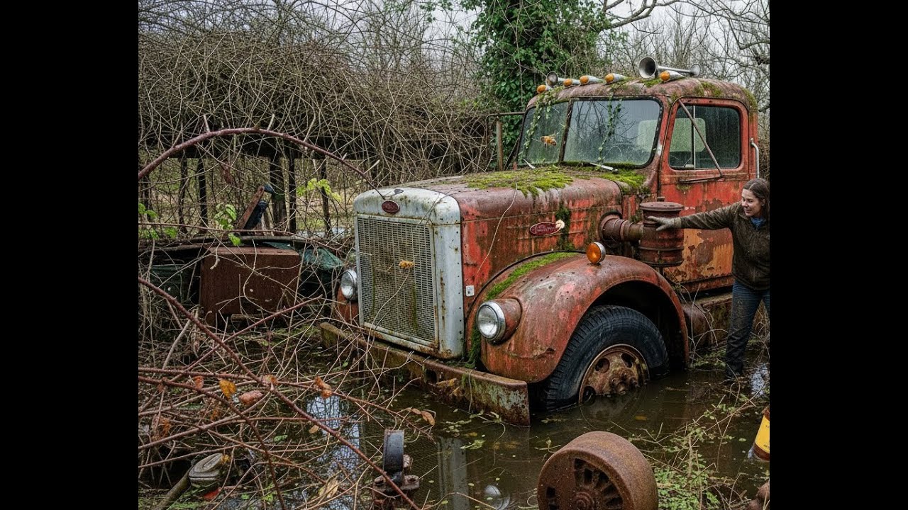 Lost for 86 Years in an Abandoned Yard — A Classic Peterbilt 345 Discovered!