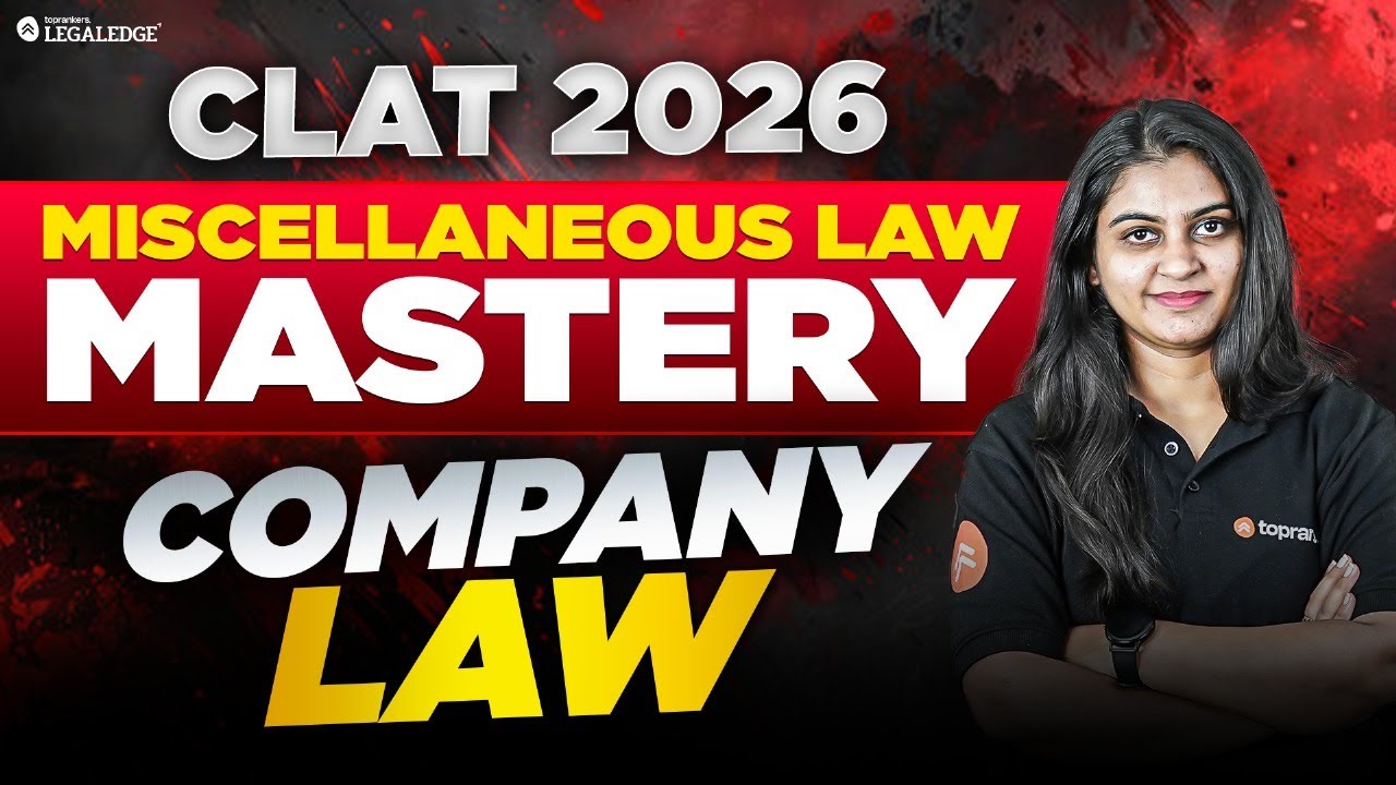 Company Law | Miscellaneous Laws for CLAT 2026 | Legal Reasoning for CLAT