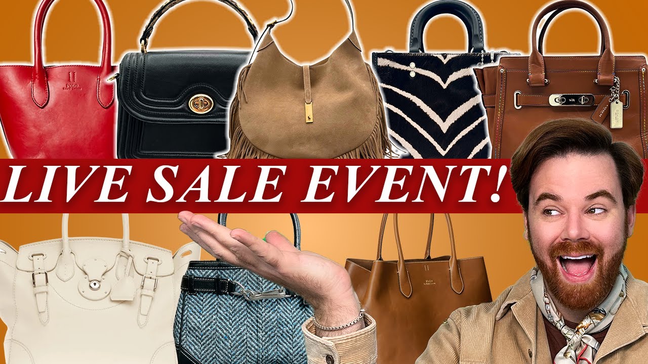 🚨 LIVE BAG SALE EVENT 🚨 Featuring Ralph Lauren, Prada, Coach and MORE!