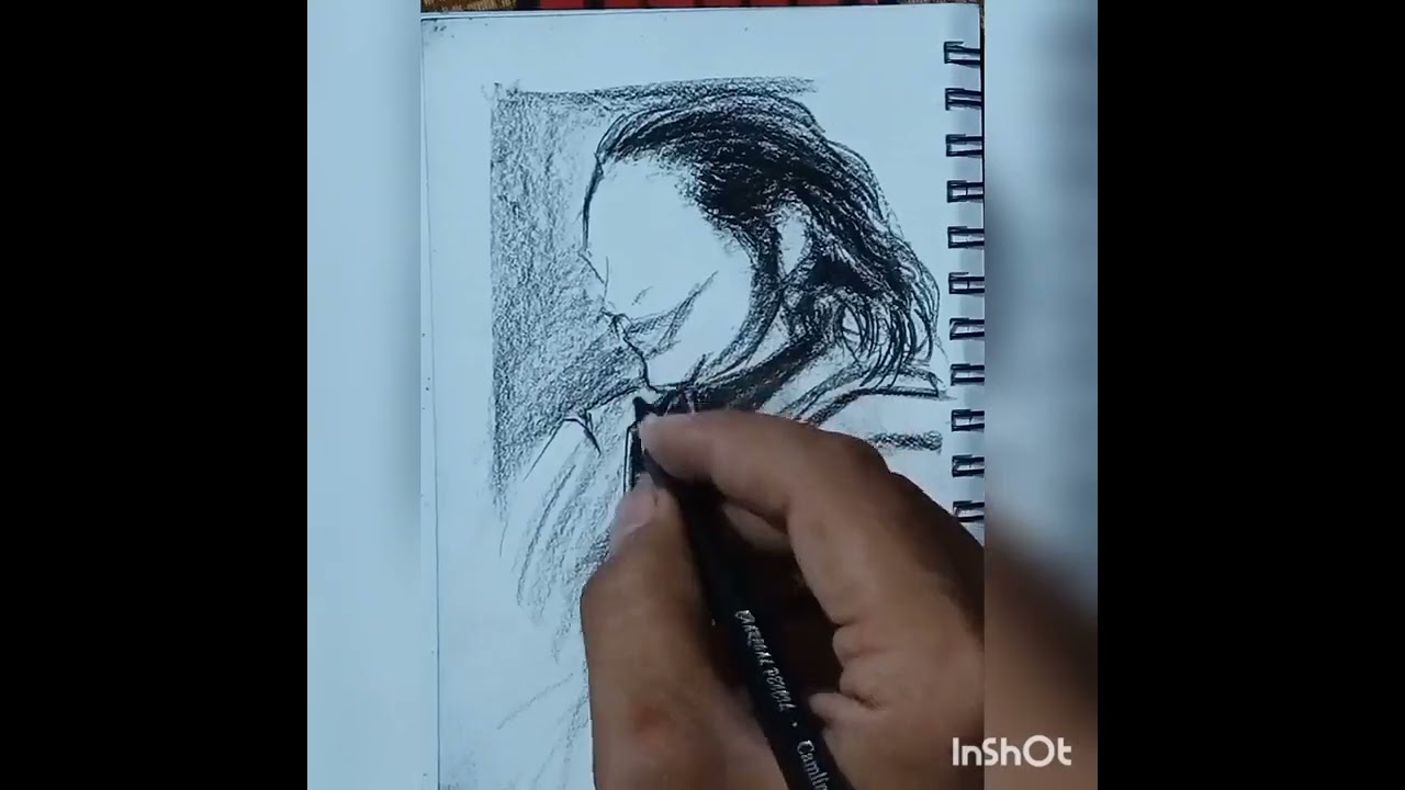 charcoal quick drawing timelapse video #artist#freehand_drawing#artlearning