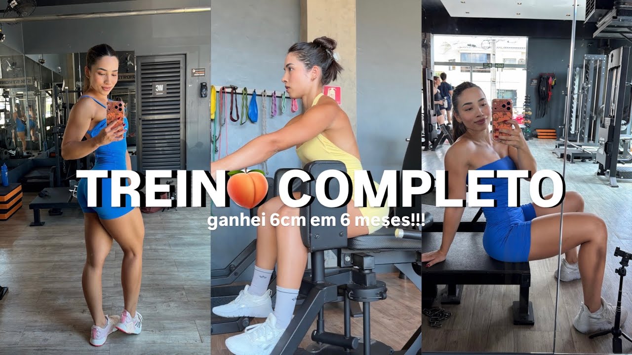 Treino completo de glúteos na academia