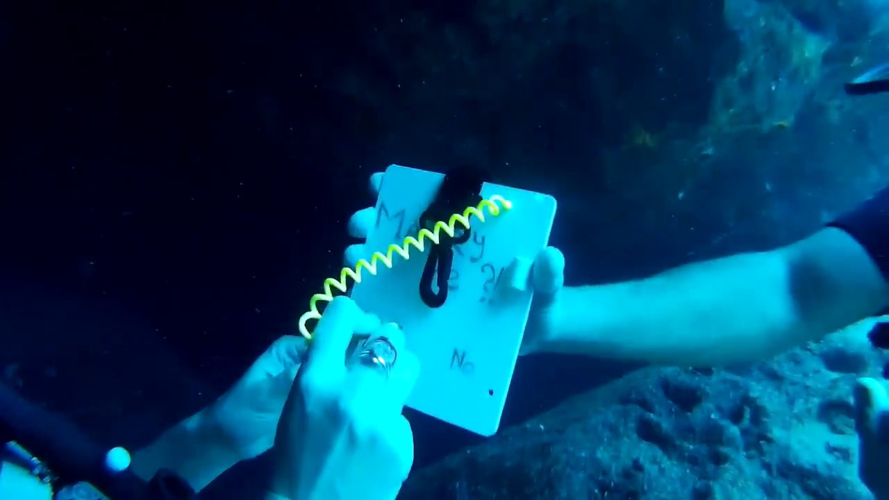 Extreme Wedding Proposal (30 meter depth in the cave), Greece 2015