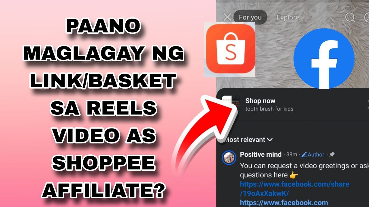Paano mag lagay ng basket/link sa Facebook reels as affiliate partnerships para kumita?