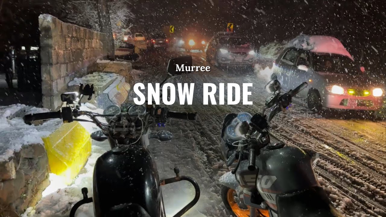 Murree Snow Fall | Murree weather | Bike Ride in snow