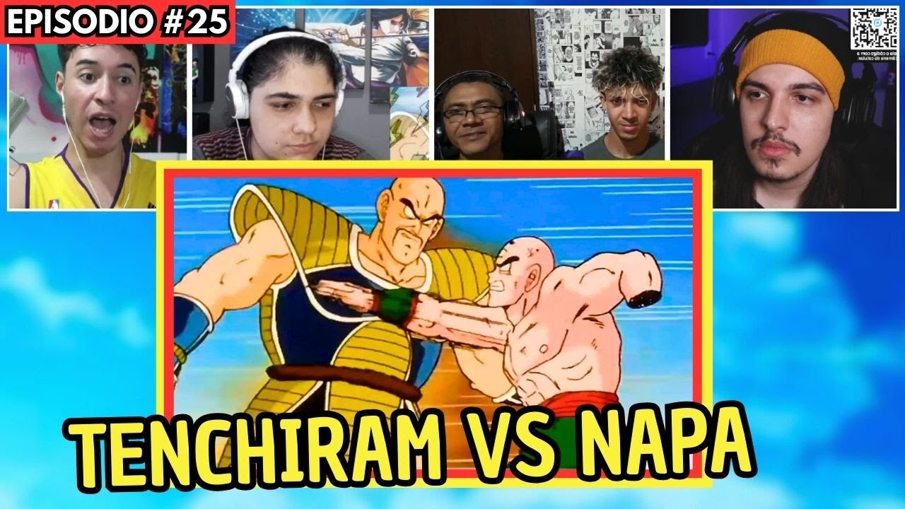 TENCHIRAM LUTA CONTRA NAPA!!! Multi-Reações assistindo pela Primeira vez - Dragon Ball Z EP 25