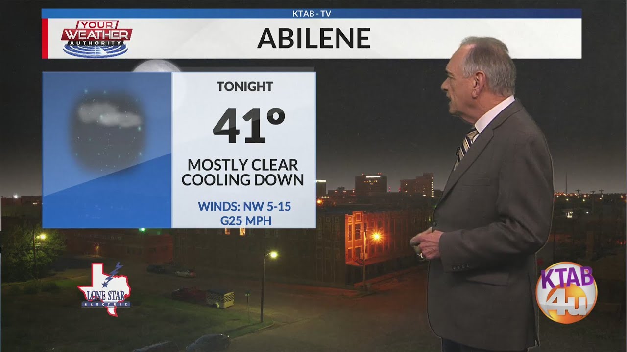 Tuesday, November 25: Cold front tonight brings nice weather for Wednesday