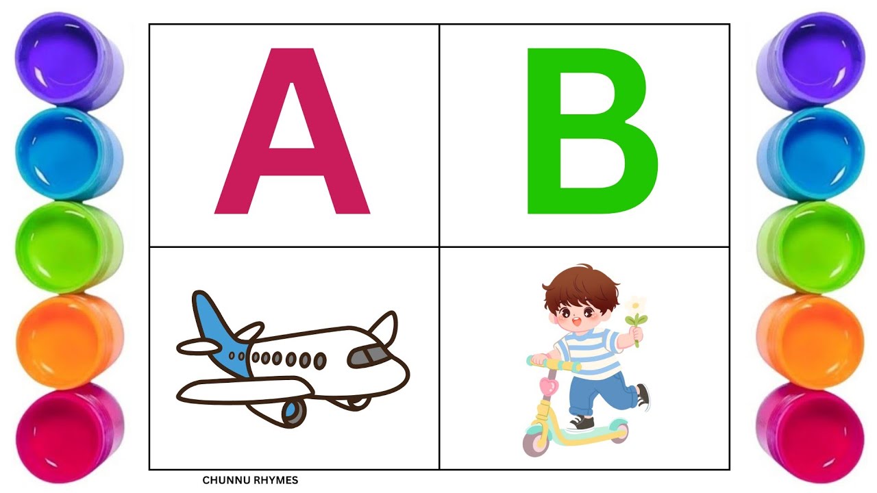 Learn A to Z ABC with Colorful Painting + Tracing 🎨 | Preschool Kids Learning | Alphabet Writing 